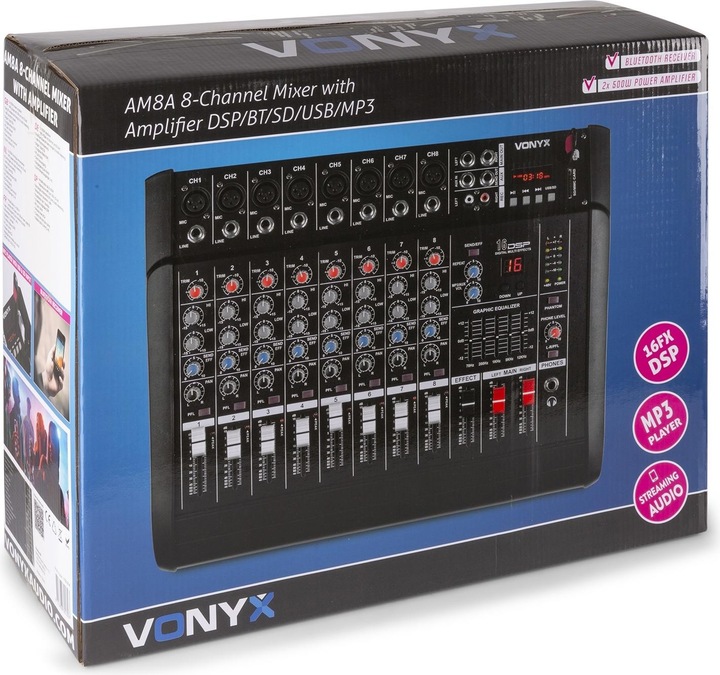 Image du produit Vonyx AM8A (Studio et mixeur live)