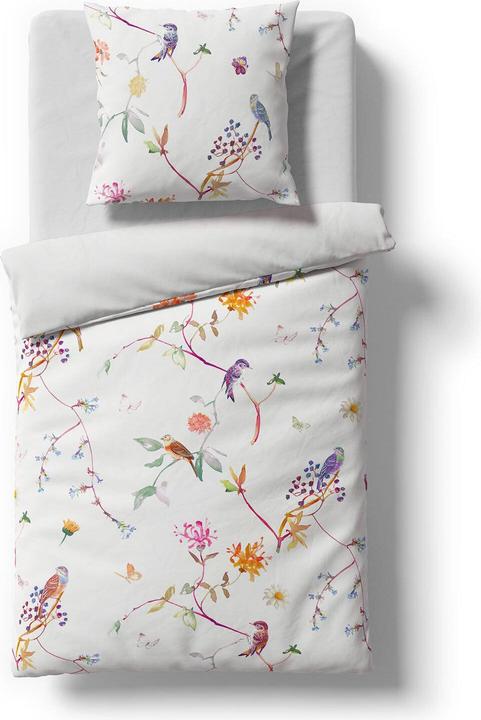 Produktbild Fleuresse Mako-Satin Bettwäsche Bed Art S Darwin bunt (Bettwäsche Set, 155x220 cm + 80x80 cm)