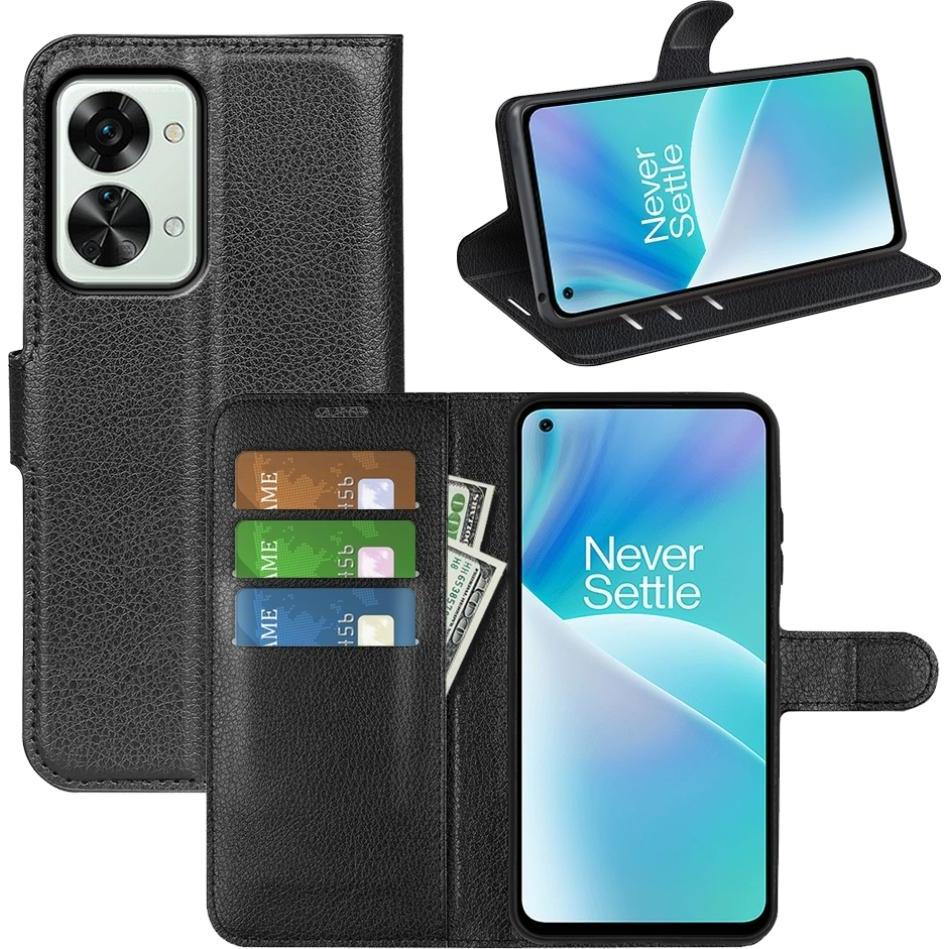 Screenguard OnePlus Nord 2T Leather Guard Lederhülle (OnePlus Nord 2T), Smartphone Hülle, Schwarz