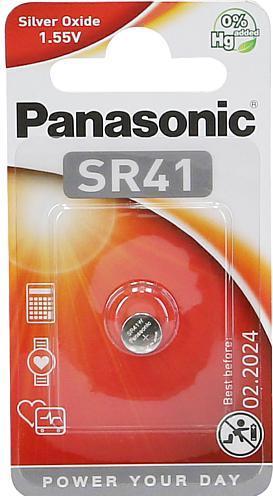 Actual product image Panasonic Silver Oxide SR41 (1 pcs., LR41, 45 mAh)