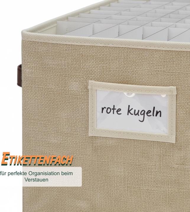 Produktbild Relaxdays Weihnachtskugel-Aufbewahrungsbox (66.50 cm)