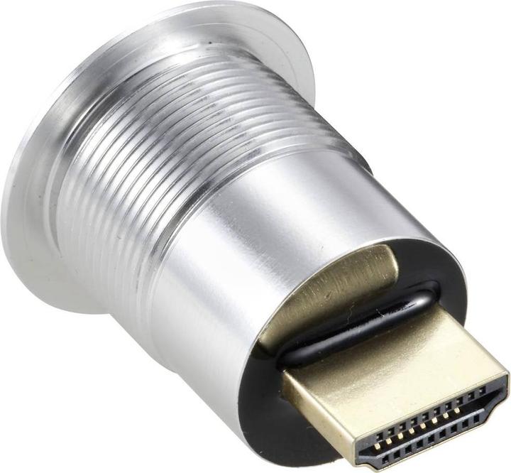 Productafbeelding Tru Components TC-11980448 HDMI paneeladapter vrouwelijke HDMI aansluiting - mannelijke HDMI stekker