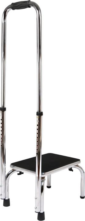 Image du produit Vital Comfort Marchepied avec poignée réglable en hauteur, chromé, 88 - 108 cm (Litière)