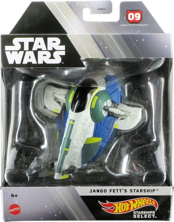 Produktbild Mattel Star Wars Hot Wheels Starships Select DieCast Modell Jank Fett's Starship