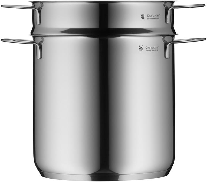 Produktbild WMF Nudeltopf mit Deckel 18cm (718826040), Edelstahl (Dampfkochtopf, Edelstahl, 18 x 26.50 cm)