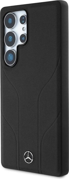 Image du produit Mercedes Leather Debossed Lines MagSafe case for Samsung Galaxy S25 Ultra - black (Samsung Galaxy S25 Ultra)
