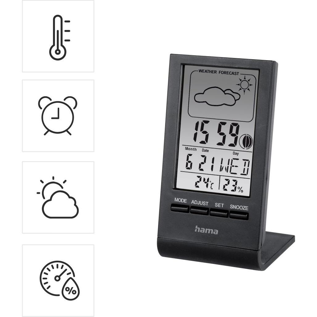 Thumbnail - Hama TH-100, Wetterstation, Schwarz
