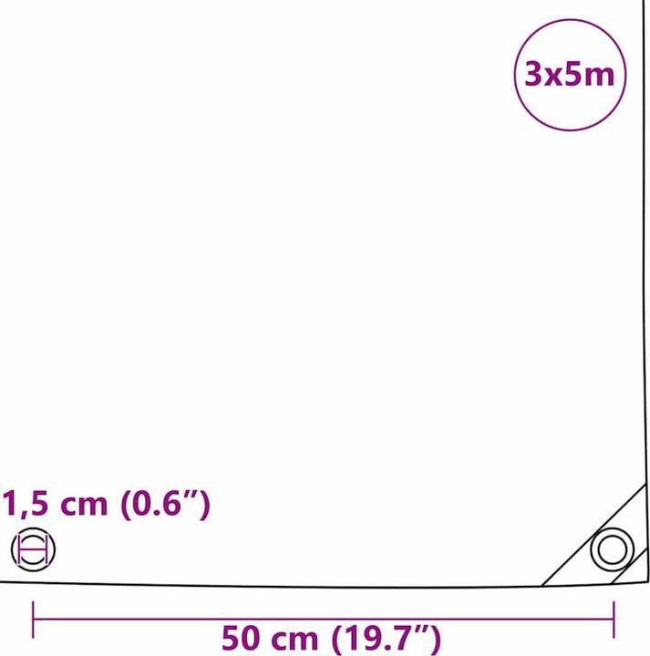 Produktbild vidaXL Planenschutz (3 x 5 m)