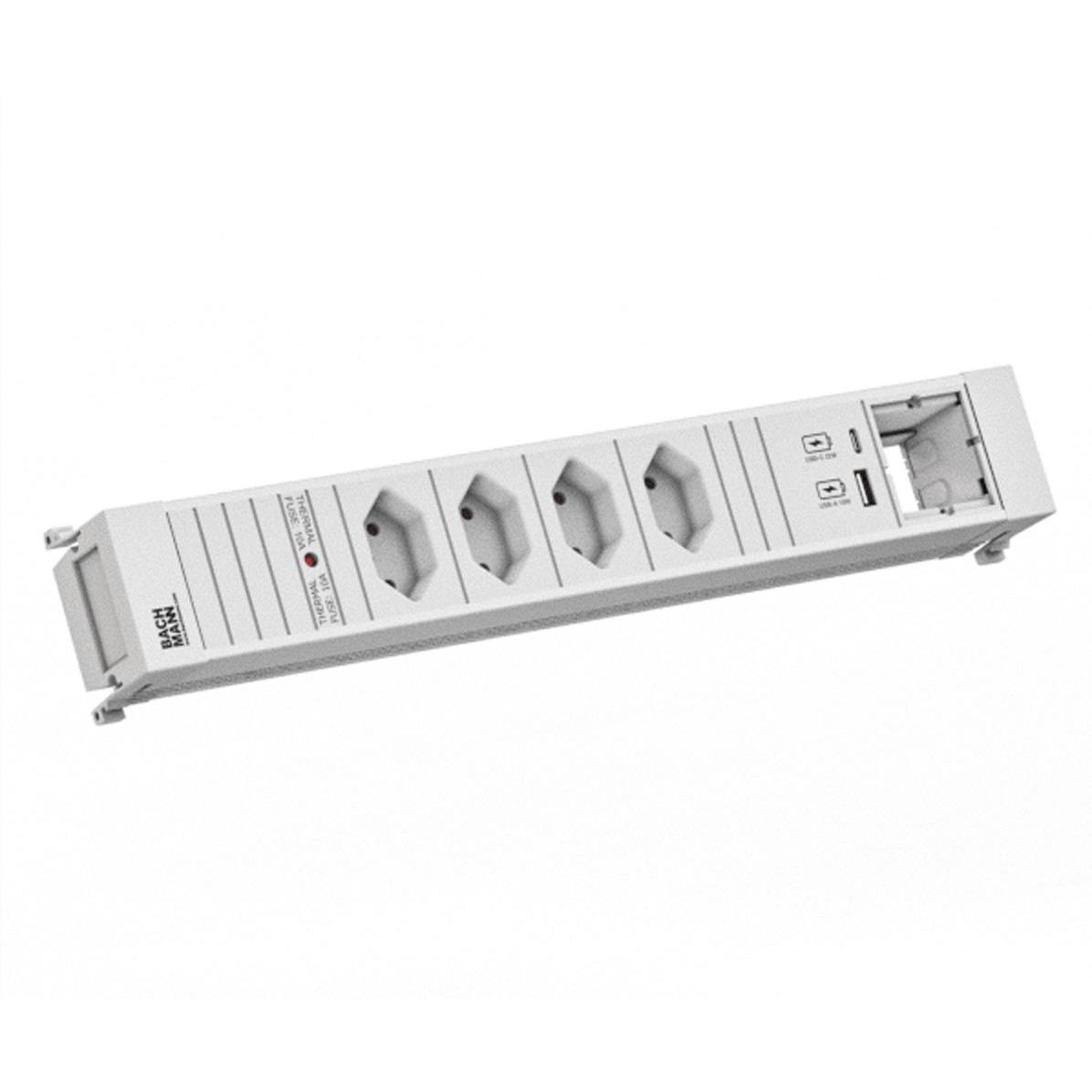 Bachmann, Steckdosenleiste, BACH Steckdosenleiste (4 x, Typ 13, 0.20 m)