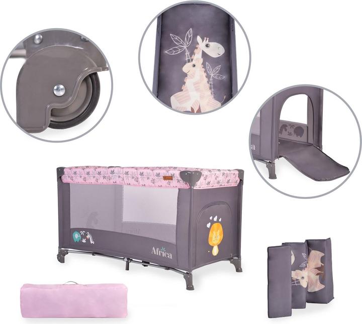Actual product image Cangaroo Travel cot Africa (60 x 120 cm)