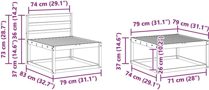 Produktbild vidaXL Outdoor-Sofagarnitur