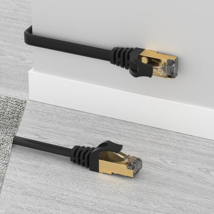 Produktbild Unitek C1897BK-3M Ethernet Cable FLAT CAT 7 UTP Ethernet 3m (S/FTP, CAT7, 3 m)