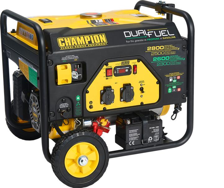 Produktbild Champion Power Equipment 2800 Watt Dual Fuel LPG/Benzin-Generator (2500 W, 15 l)