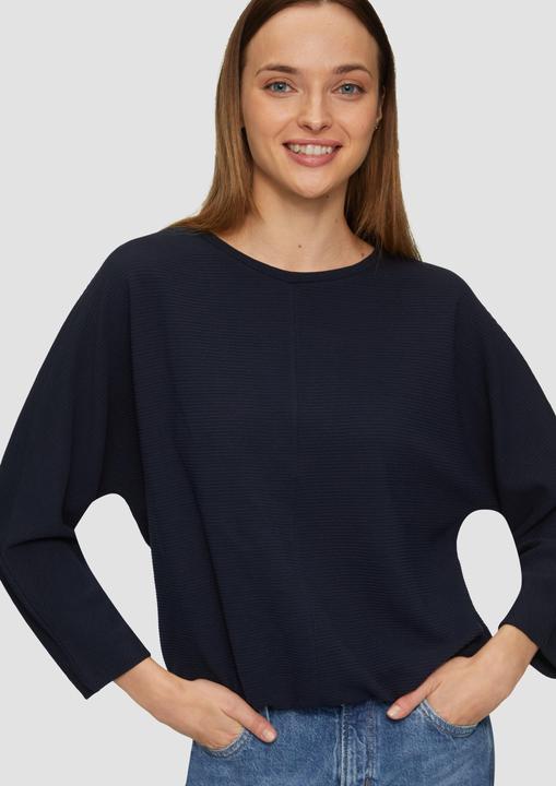 Produktbild S.Oliver Sweatshirt Strukturiertes Sweatshirt mit Fledermausarm im O-Shape (36)