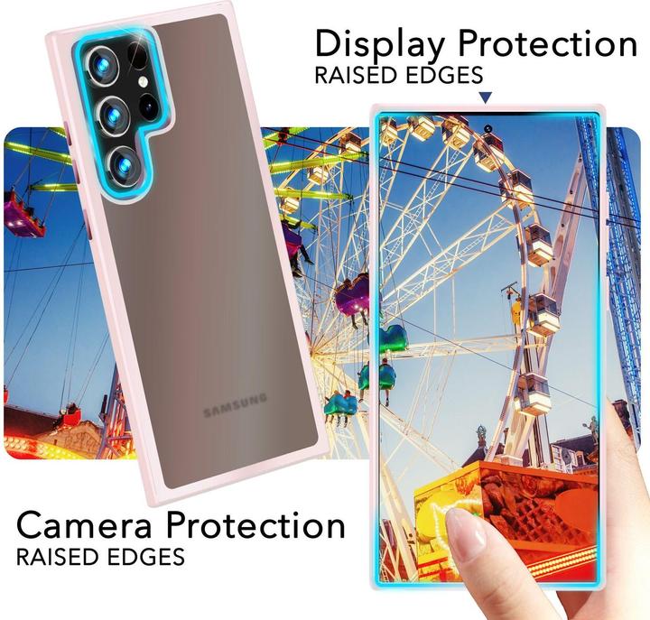 Actual product image Nalia Semi-transparent hybrid cover with protective frame (Samsung Galaxy S24 Ultra)