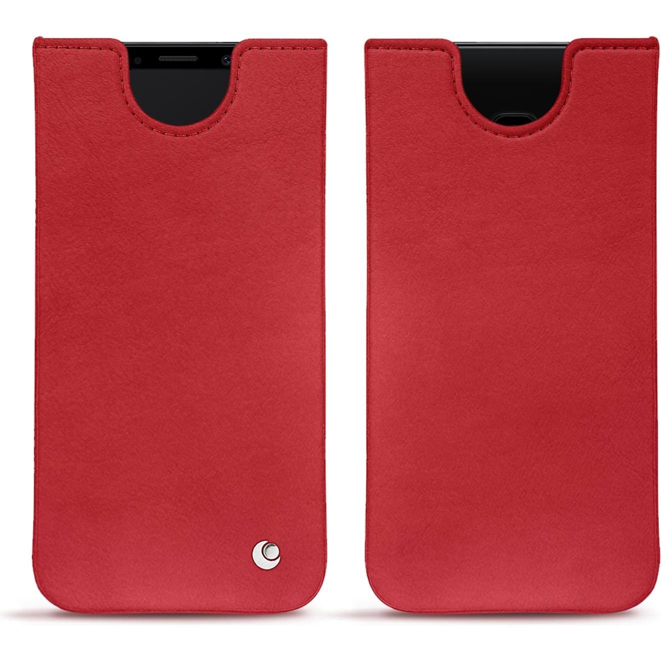 Noreve Lederschutzhülle (Samsung Galaxy S9), Smartphone Hülle, Rot