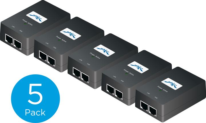 Produktbild Ubiquiti Passive PoE GE Injector: 24V, 24W (Passive 24V PoE-in, 24 W)