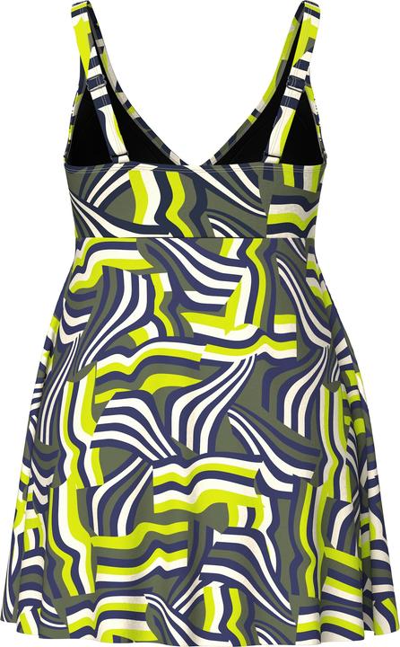 Produktbild Ulla Popken Badekleid, grafischer Druck, Softcups, V-Ausschnitt (46, 48)
