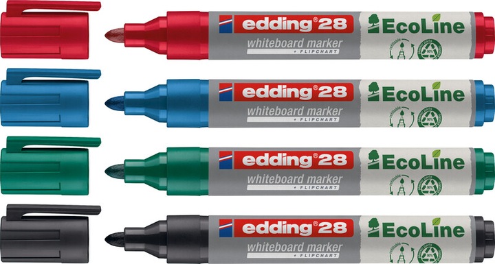 Produktbild Edding Whiteboard Marker 28 EcoLine (Rot, 3 mm, 1 x)