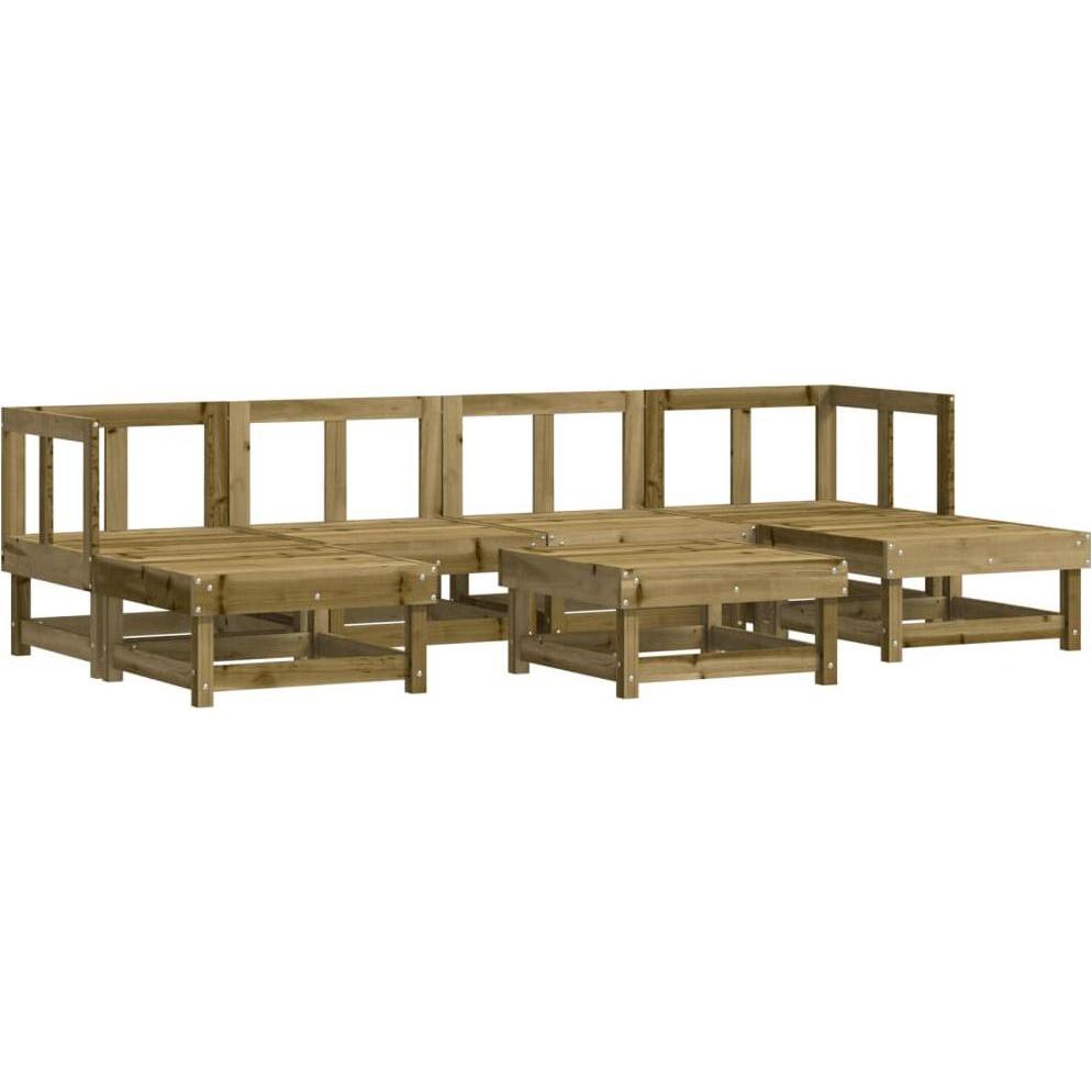 VidaXL, Gartenlounge, 7-tlg. Garten-Lounge-Set Kiefernholz Imprägniert,Material