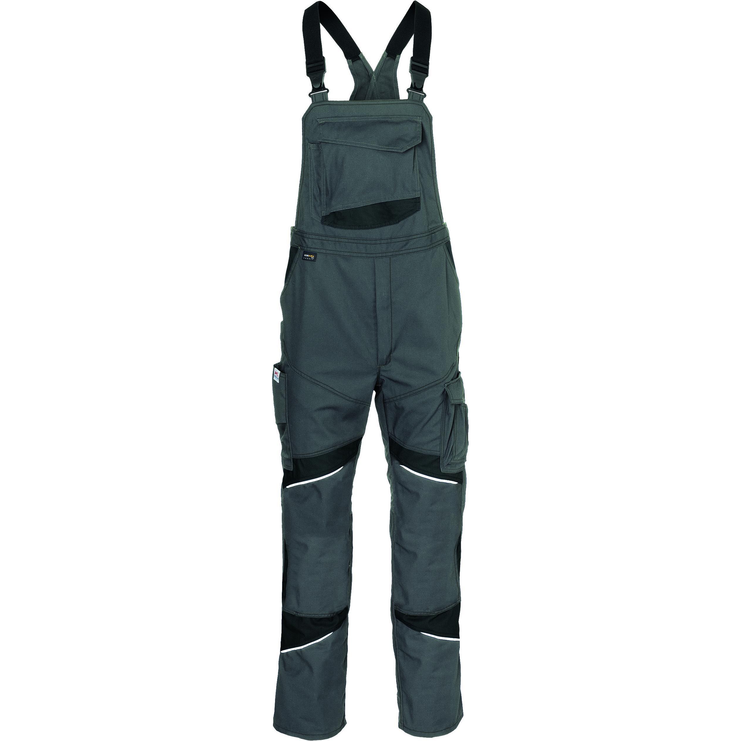 Kübler, Arbeitshose, Activiq Cotton+ Latzhose Anthrazit/Schwarz 27 (27)