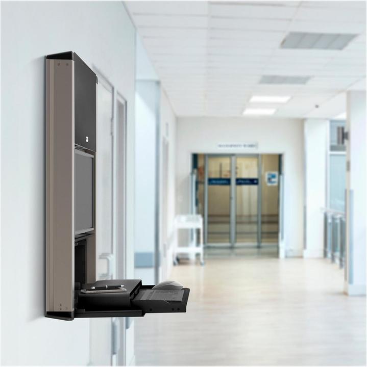 Produktbild Ergotron CareFit, Gehäuse, 609,6 - 685,8 mm (24 - 27 Zoll), 33,5 kg, Schwarz (Wand, 27")