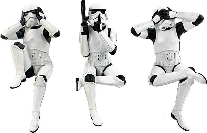 Immagine prodotto Nemesis Now Statuette Stormtrooper Tre saggi Stormtrooper seduti 11 cm