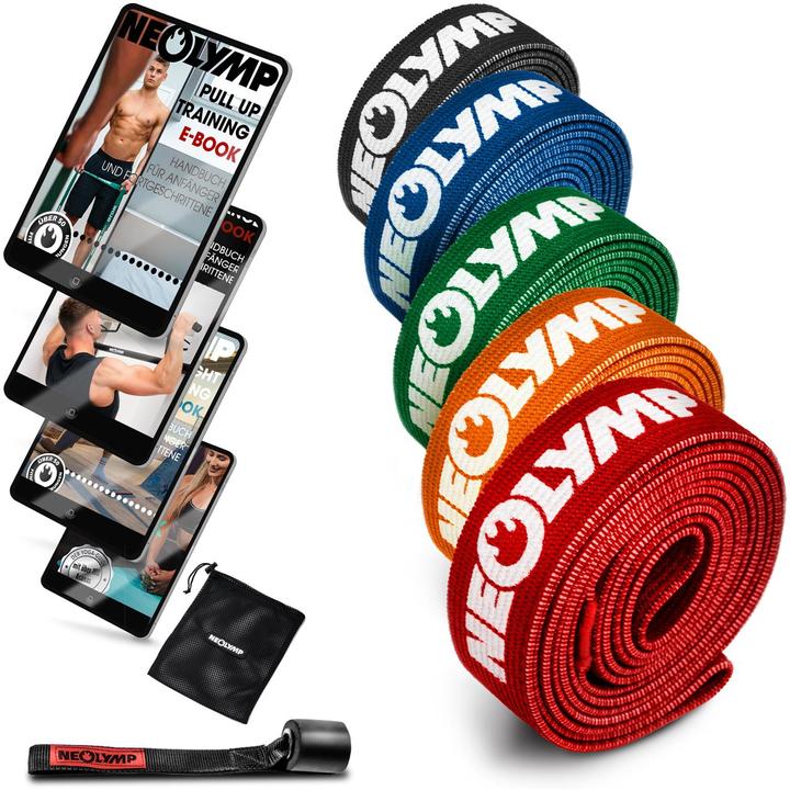 Immagine prodotto Neolymp Fitnessbänder lang 5er Set (1.03 m, Strong)