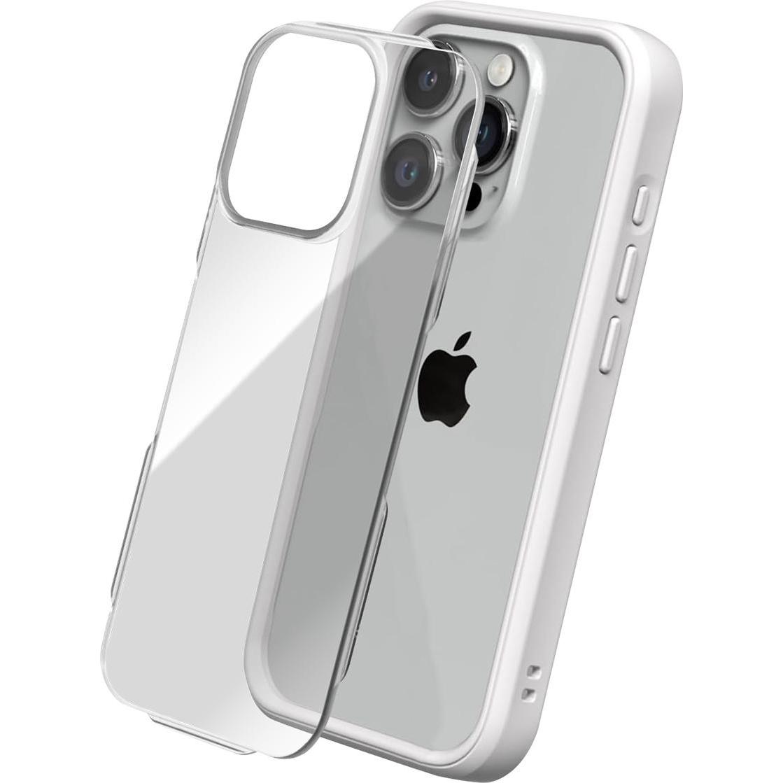 Coque RhinoShield SolidX Pour IPhone 15 Pro - Protection Chutes 3,5 M, Design Fin, Couleur Beige Coquillage