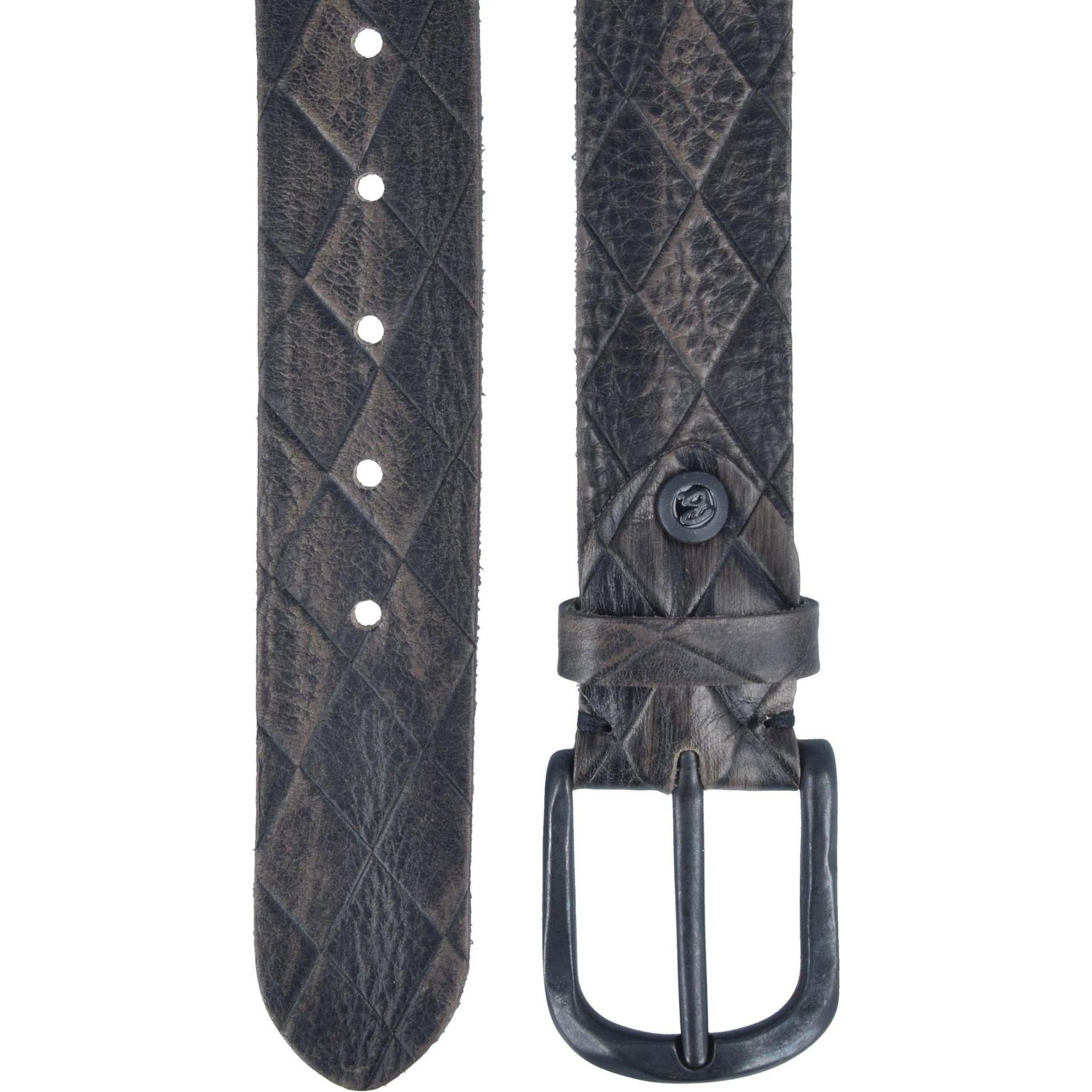 Thumbnail - B.Belt, Herren, Gürtel, Gürtel Leder, Grau, (95)