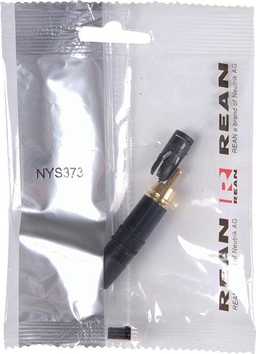 Actual product image Neutrik REAN NYS373 RCA plug by black RCA NYS373-0