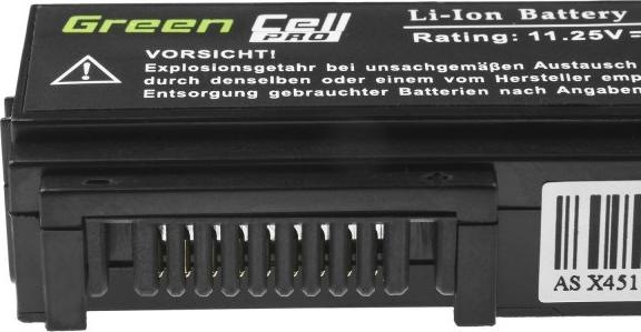 Produktbild GreenCell AS90 - Akku - ASUS - X551 X551C X551CA X551M X551MA X551MAV F551 F551C F551M R51 (3 Zellen, 2200 mAh)