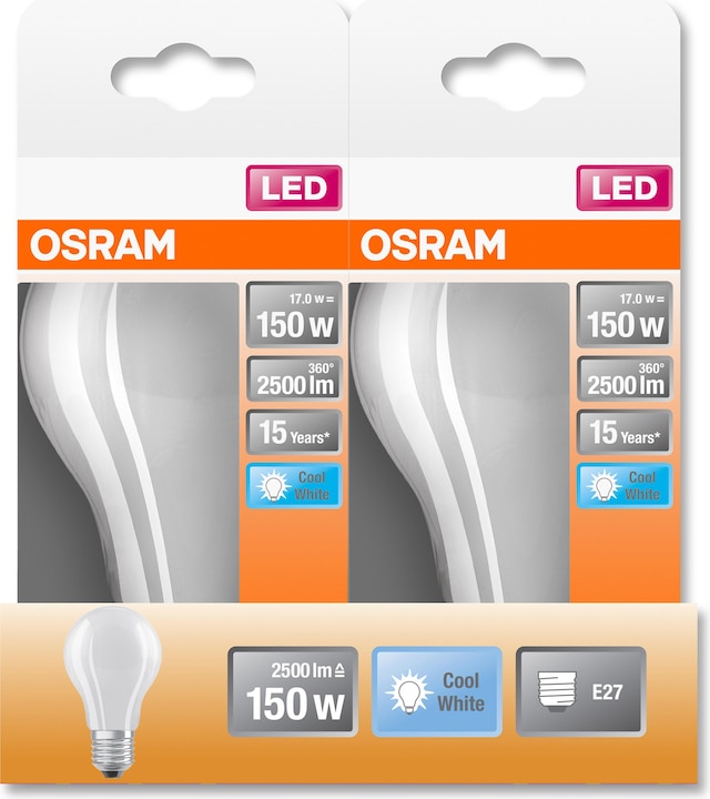 Immagine prodotto Osram Retrofit LED Classic A (E27, 17 W, 2500 lm, 1 x, D)