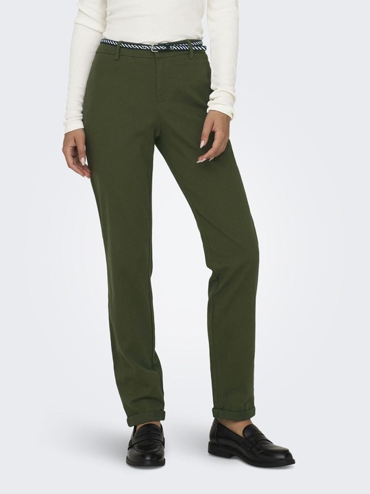 Actual product image Only Slim Fit Mid Waist Chino Trousers Chino Trousers (36)