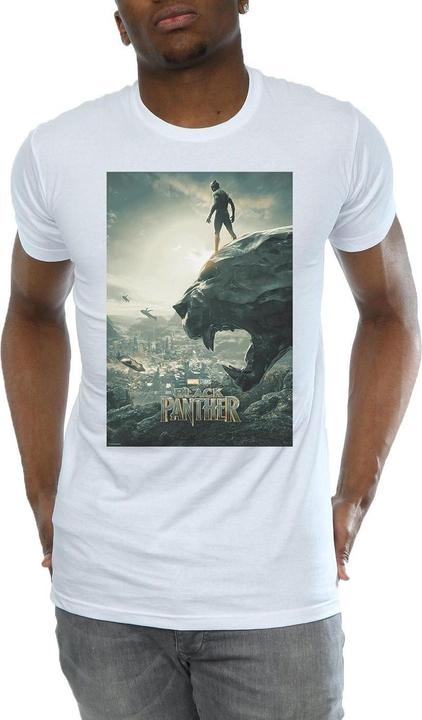 Actual product image Mens Black Panther Poster T-Shirt (M)