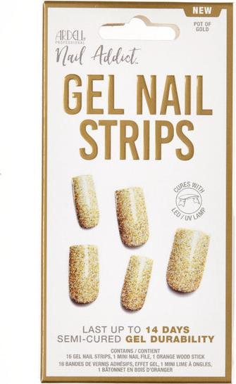 Actual product image Ardell Nail Addict - Gel Nail Strips Pot Of Gold (Artificial nails, Pot of Gold)