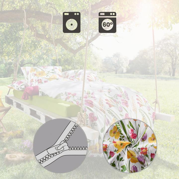 Actual product image Erwin Müller Bed linen economy set 4 pcs. (Duvet cover, 135 x 200 cm, 40 x 80 cm)