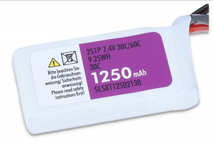 Image du produit SLS XTRON 1250mAh 2S1P 7,4V 30C/60C (7.40 V, 1250 mAh)