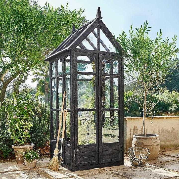 Produktbild Loberon Gartenhaus Halvento antikschwarz