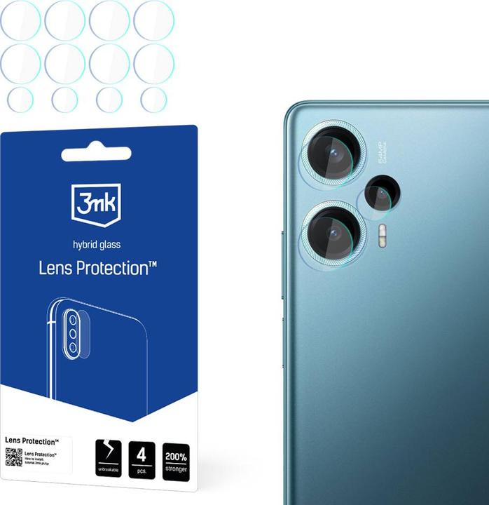 Immagine prodotto 3MK Lens Protect Poco F5 Ochrona na obiektyw aparatu 4szt (4 pz., Xiaomi Poco F5)