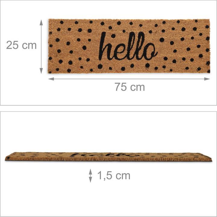 Produktbild Relaxdays Fussmatte (75 x 25 x 1.5 cm)