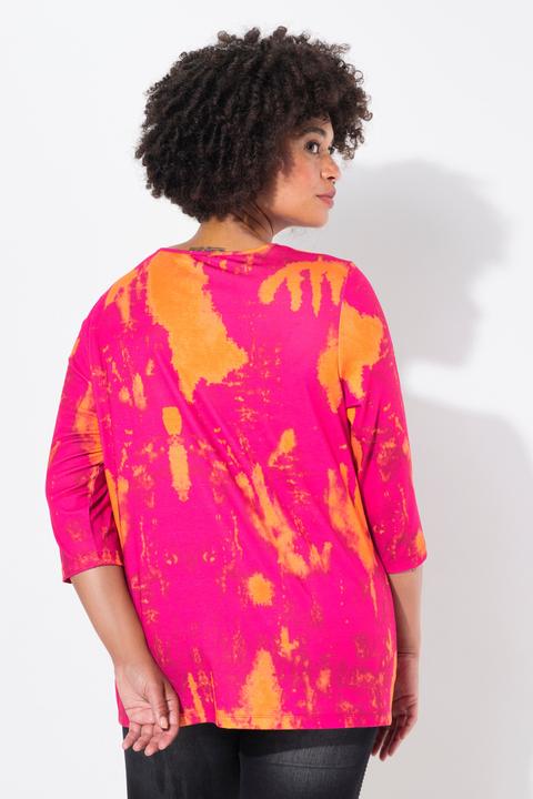 Produktbild Angel of Style T-Shirt, Straight Fit, Smiley, Batik-Muster (46)