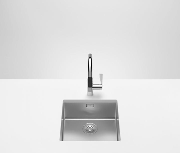 Produktbild Dornbracht Einzelbecken, 400 x 400mm, Edelstahl poliert, 38400003-85 (250 mm, 490 mm)