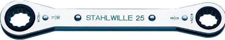Stahlwille Clé à oeillet à cliquet 3/8 x 7/16