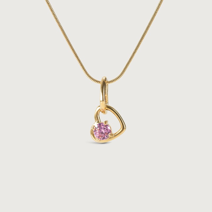 Produktbild Hey Harper Locked Love Charm (14k Gold plattiert Edelstahl und PVD-Beschichtung)