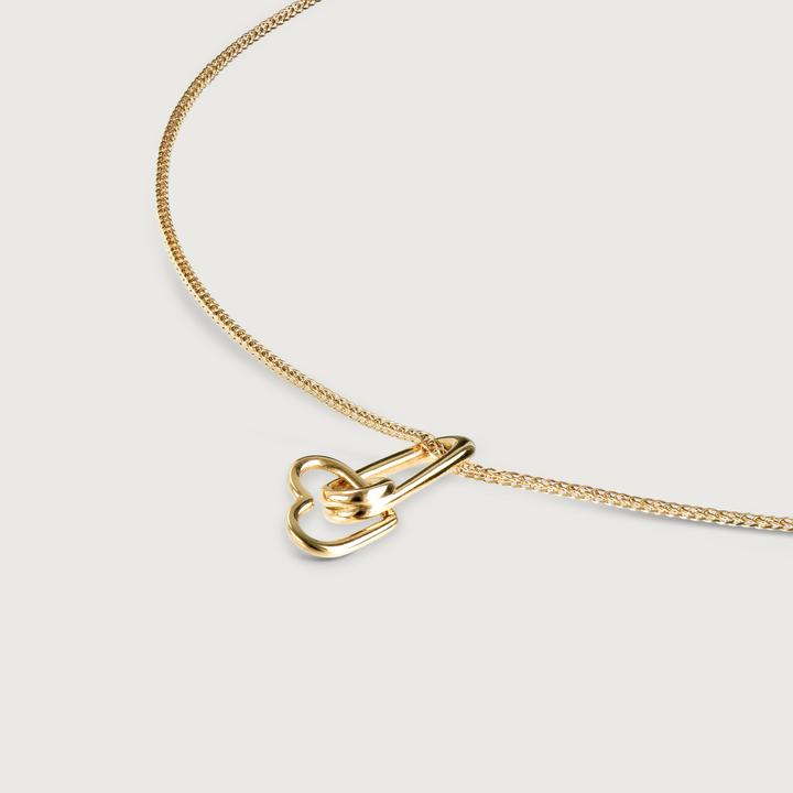 Produktbild Hey Harper Looped Heart Necklace (14k Gold plattiert, PVD Beschichtung)