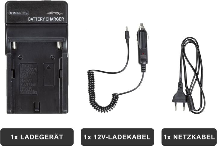 Actual product image Walimex pro NP-F battery charger 1000mA (Camera battery charger)