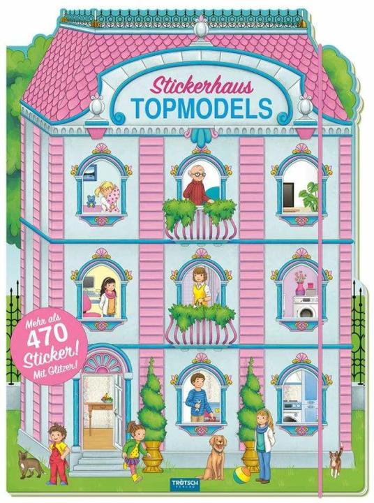 Actual product image Sticker House Topmodels 23x31 cm 24 pages