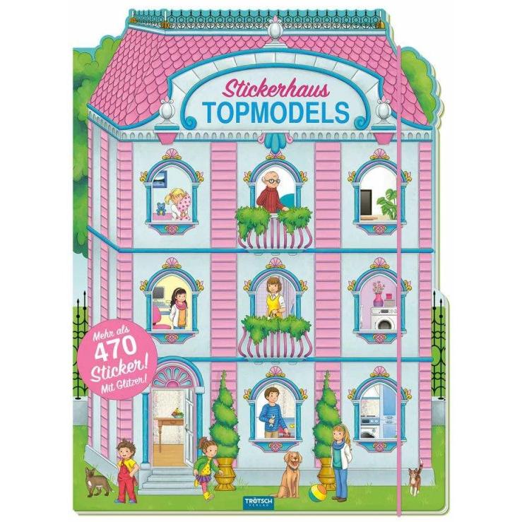 Trötsch, Sticker, Stickerhaus Topmodels 23x31 cm 24 Seiten