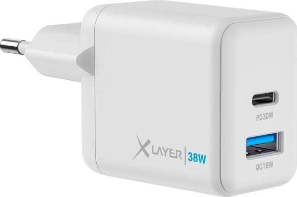 Produktbild Xlayer Universal Powercharger 38W USB Typ C White (38 W, 1 Port)